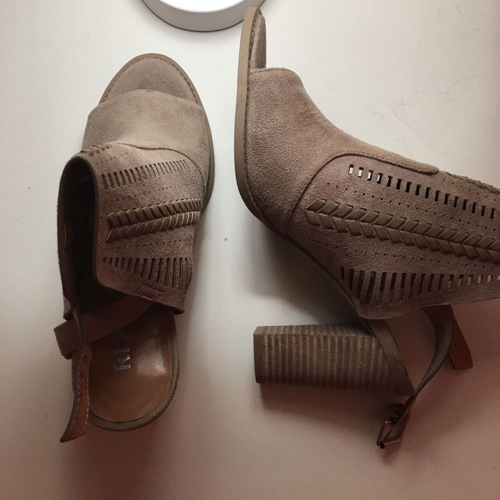 Report suede block heels